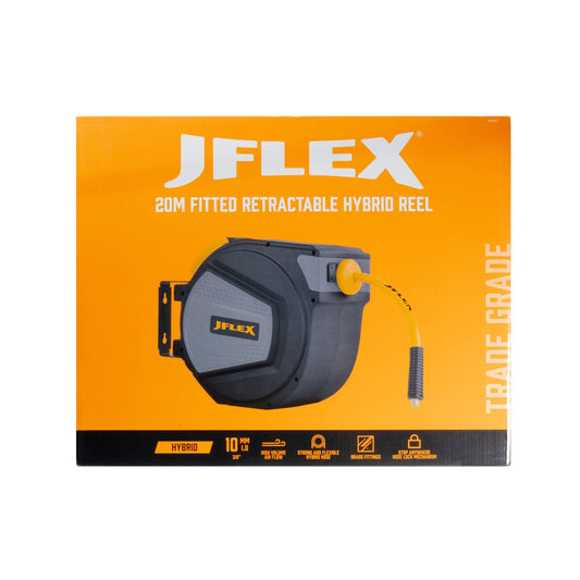 Jflex 20m Fitted Retractable Hybrid Hose Reel