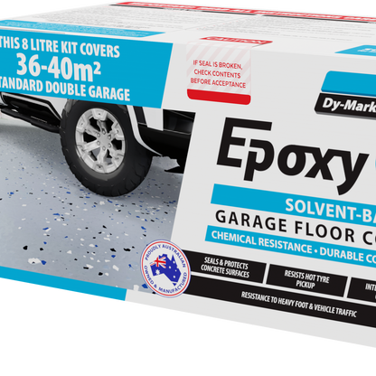 Dy-Mark 8L Slate Epoxy Coat Garage Floor Kit - Durable - Gloss Finish