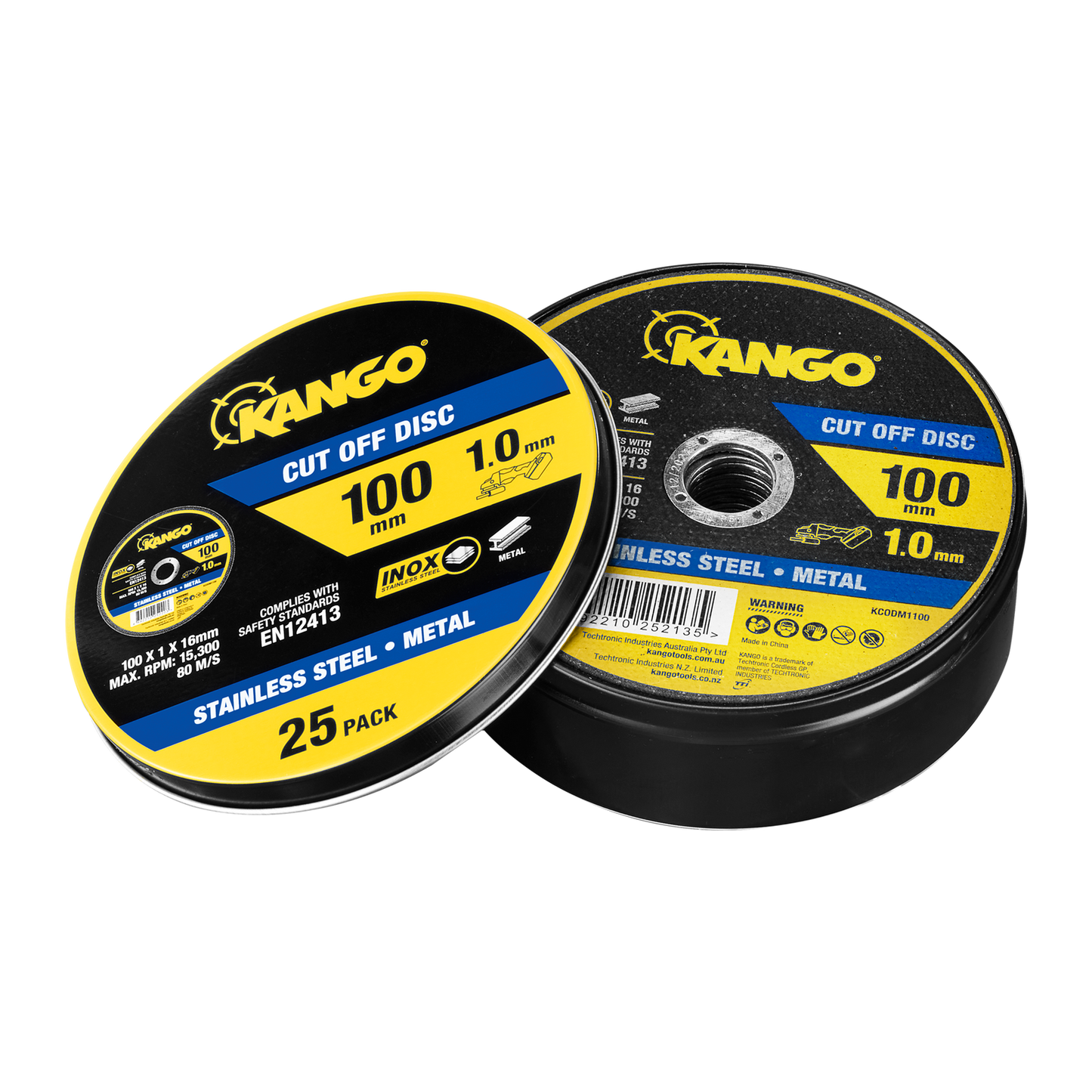 Kango Metal Cut Off Discs - 100mm - 25 Pack