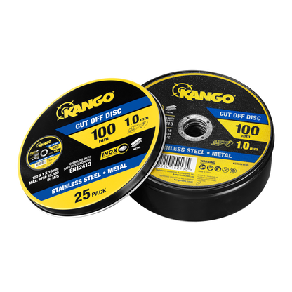 Kango Metal Cut Off Discs - 100mm - 25 Pack