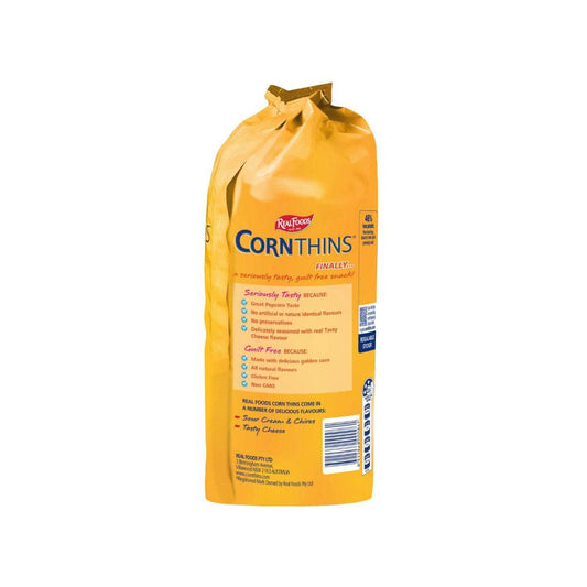 Real Foods Tasty Cheese Corn Thins - 125g