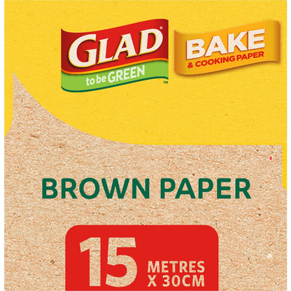 Glad To Be Green Compostable Brown Bake Paper 15m X 30cm Each