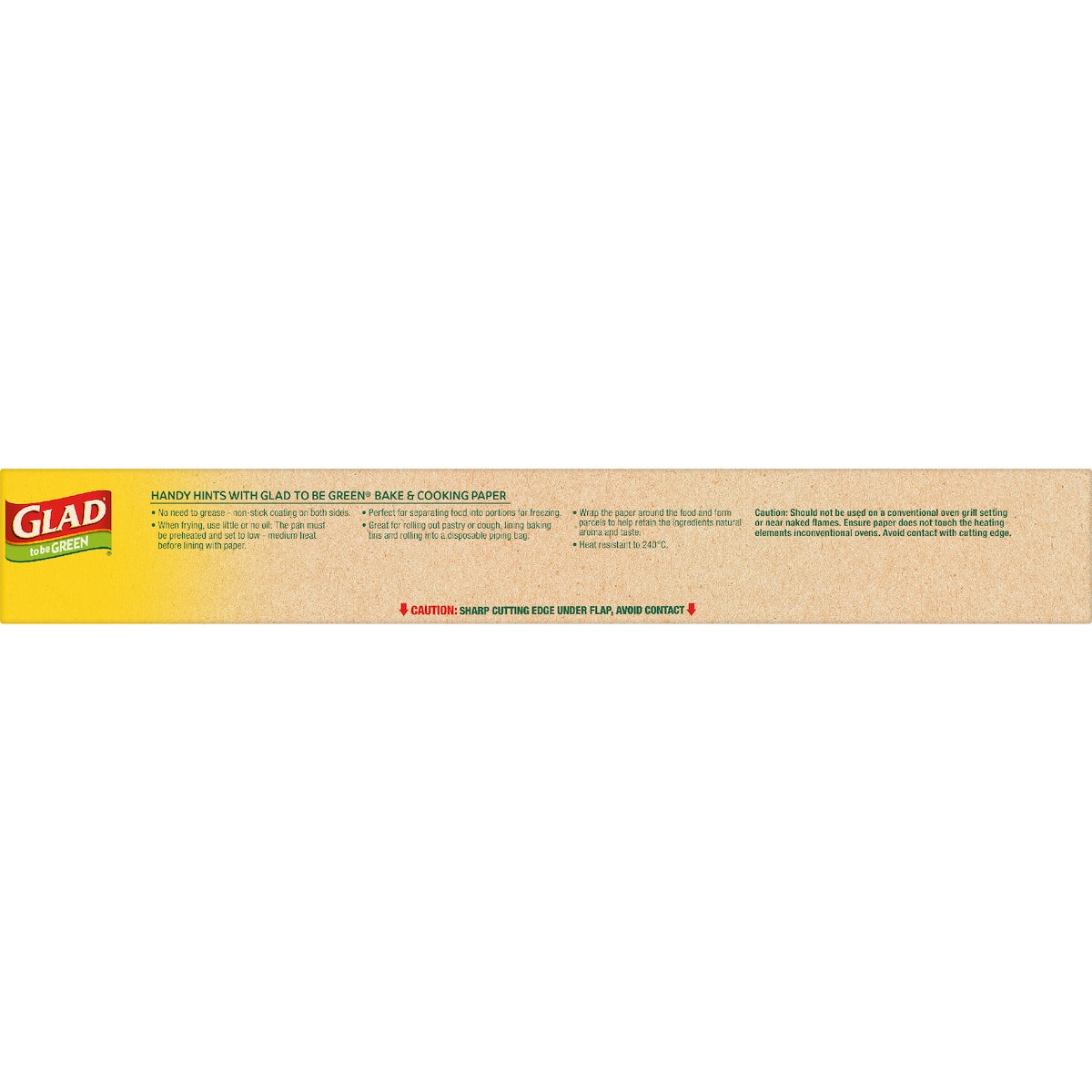 Glad To Be Green Compostable Brown Bake Paper 15m X 30cm Each
