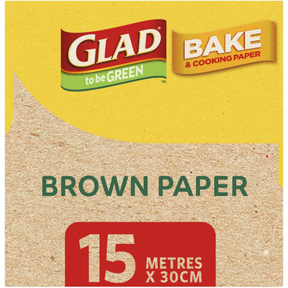 Glad To Be Green Compostable Brown Bake Paper 15m X 30cm Each
