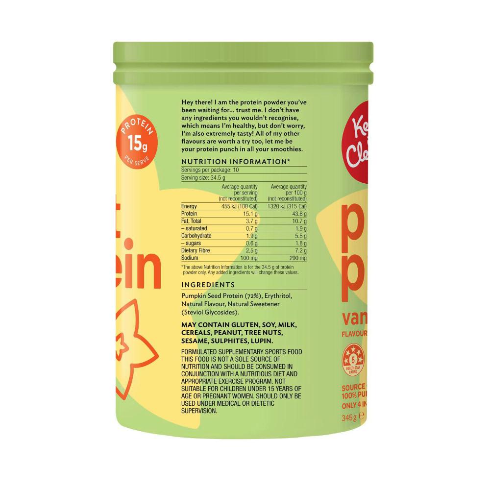 Keep IT Cleaner Plant Protein Powder Vanilla - 345g
