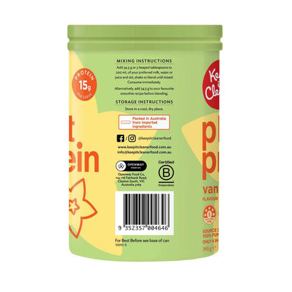 Keep IT Cleaner Plant Protein Powder Vanilla - 345g