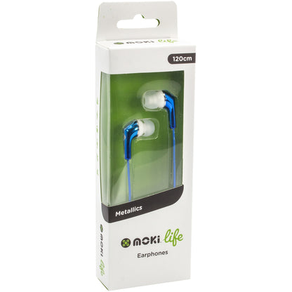 Moki Life Metallics Earphones Assorted Each