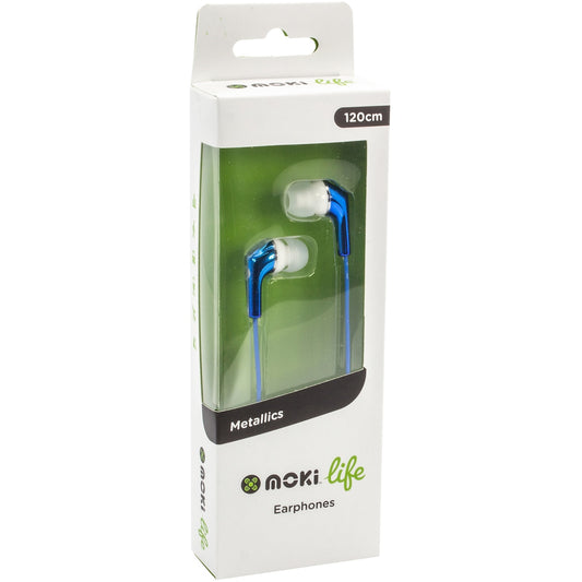 Moki Life Metallics Earphones Assorted Each