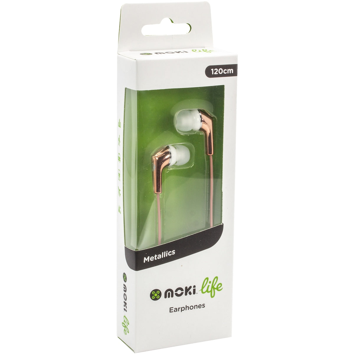 Moki Life Metallics Earphones Assorted Each