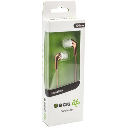 Moki Life Metallics Earphones Assorted Each