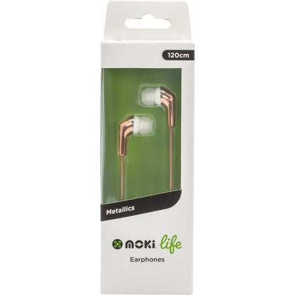 Moki Life Metallics Earphones Assorted Each