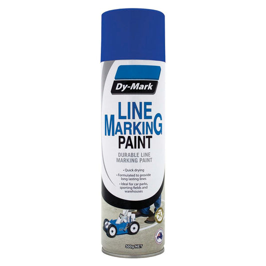 Dy-Mark Blue Line Marking Spray Paint 500g Acrylic Fast Drying