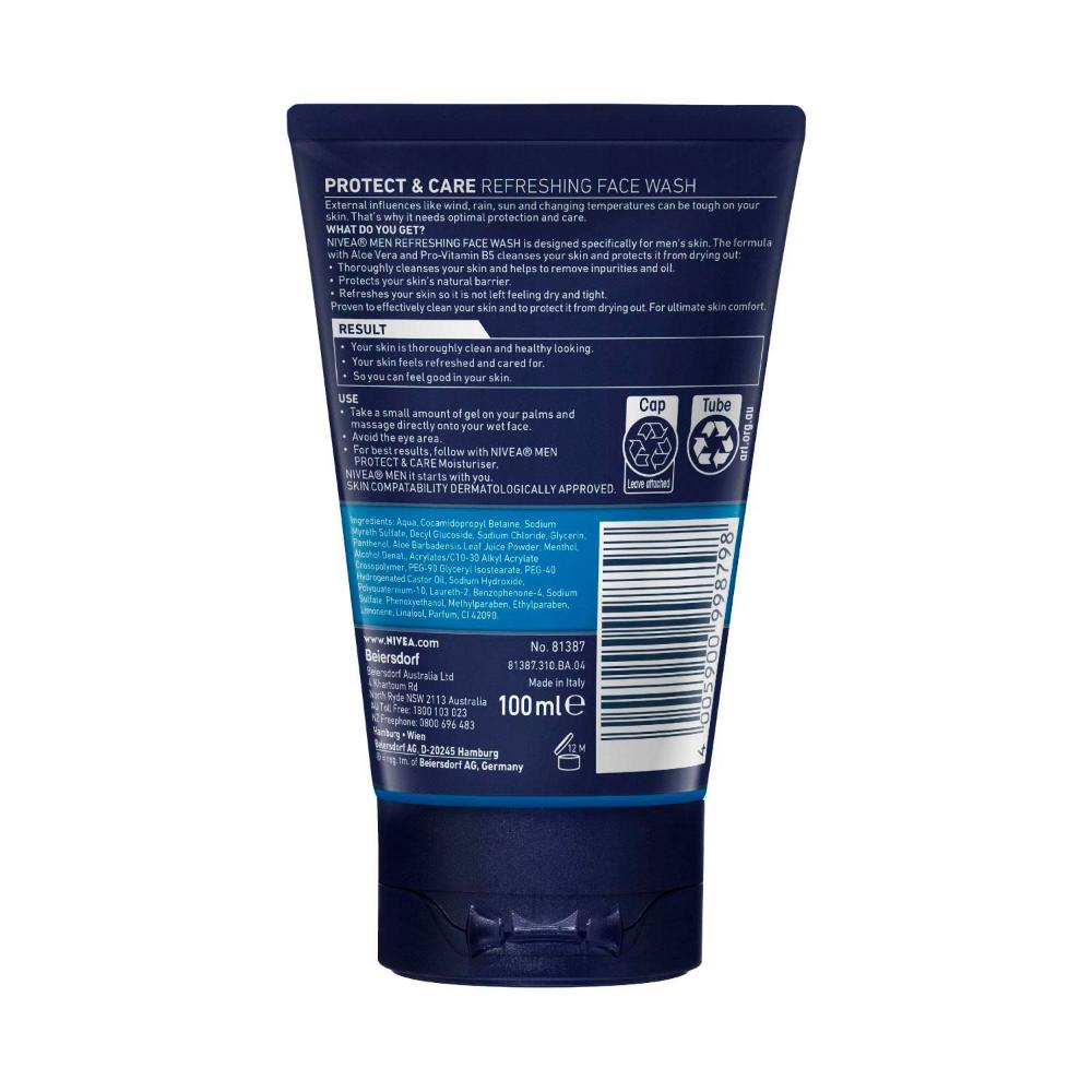 Nivea Men Protect & Care Refreshing Face Wash - 100mL