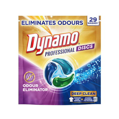 Dynamo Professional Odour Elimanating Laundry Discs - 29 Pack