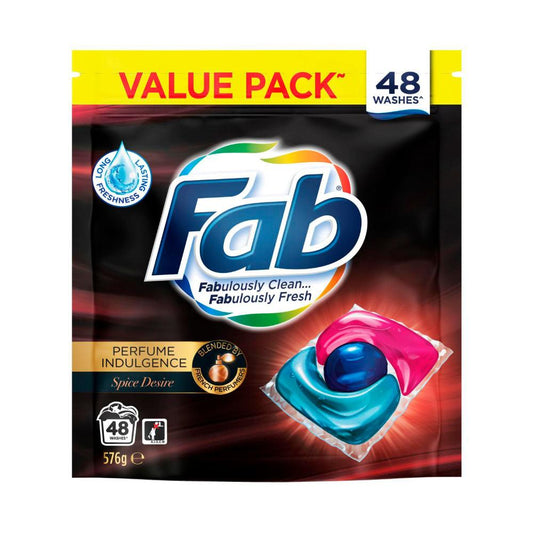 FAB Laundry Capsules Perfume Indulgence Spice Desire - 48 Pack