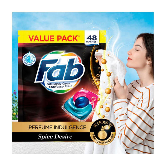 FAB Laundry Capsules Perfume Indulgence Spice Desire - 48 Pack