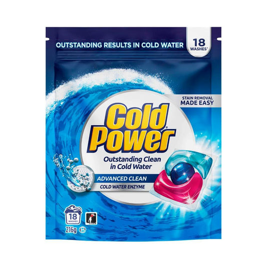 Cold Power Laundry Capsules Advance Clean - 18 Pack