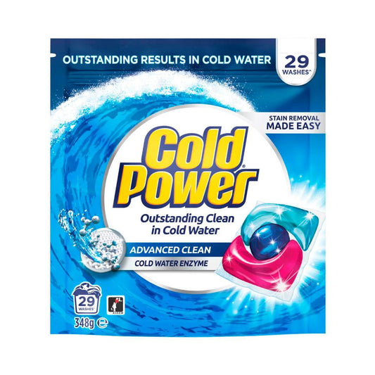 Cold Power Laundry Capsules Advance Clean - 29 Pack