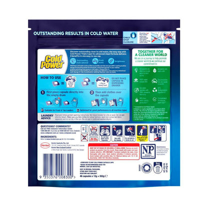 Cold Power Laundry Capsules Advanced ean - 46 Pack