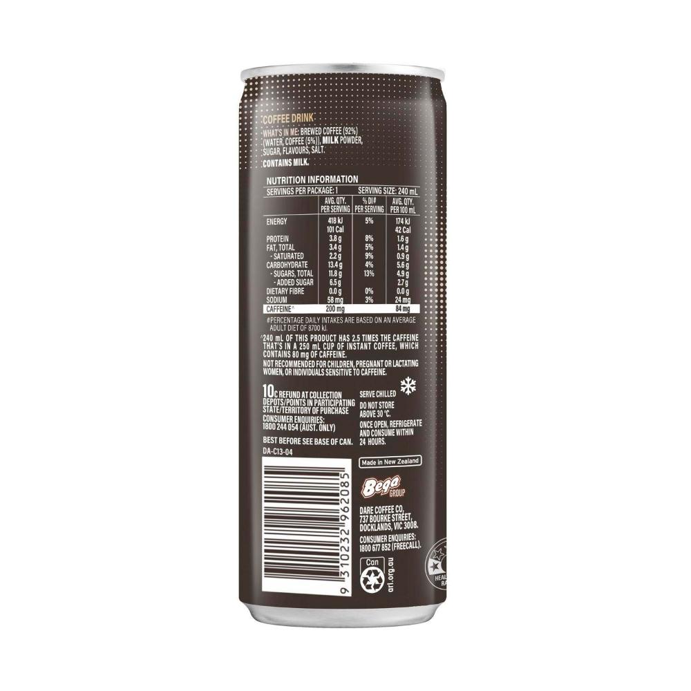 Dare Charged Strong Latte Iced Coffee - 240mL