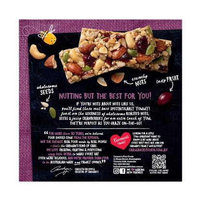Carman's Almond Cashew & Cranberry Nut Bars 5 Pack - 175g