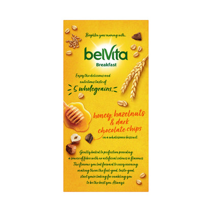 Belvita Breakfast Biscuits Honey & Nut With Chocolate Chips 6 Pack - 300g