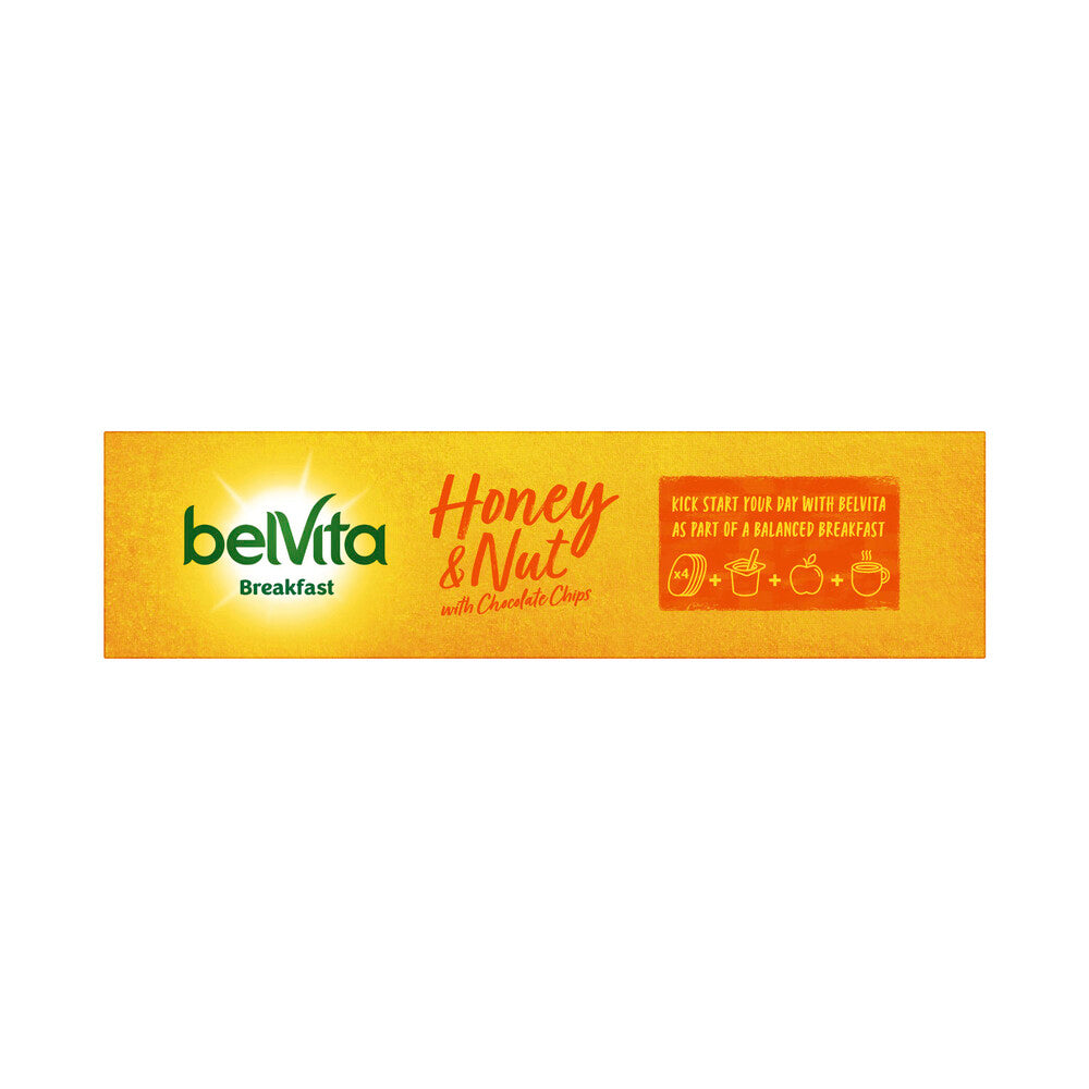 Belvita Breakfast Biscuits Honey & Nut With Chocolate Chips 6 Pack - 300g