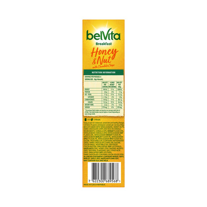Belvita Breakfast Biscuits Honey & Nut With Chocolate Chips 6 Pack - 300g