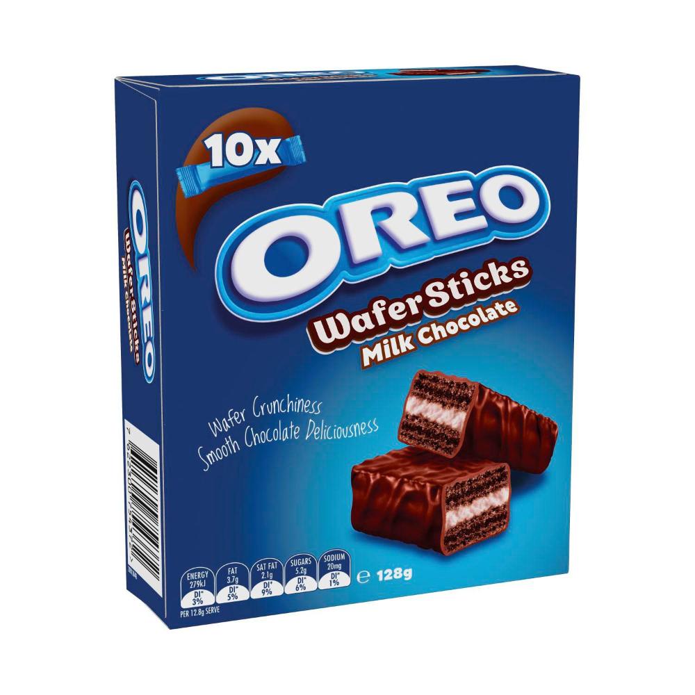 Oreo Milk Chocolate Wafer Sticks Biscuits 10 Pack - 128g