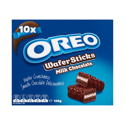 Oreo Milk Chocolate Wafer Sticks Biscuits 10 Pack - 128g