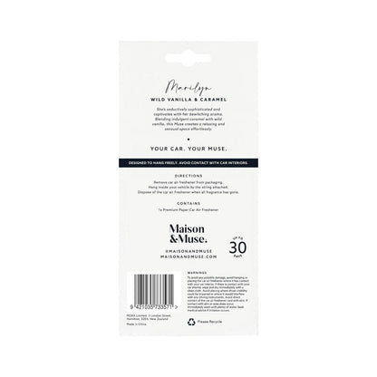 Maison & Muse Car Freshener Wild Vanilla & Caramel - 1 Pack