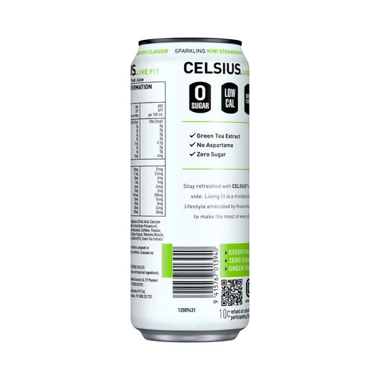Celsius Energy Drink Kiwi Strawberry - 330mL