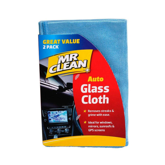 Mr Clean Auto Glass Cloth - 2 Pack