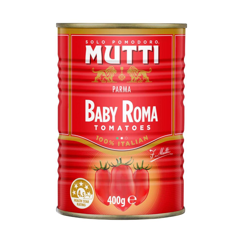 Mutti Baby Roma Tomatoes - 400g
