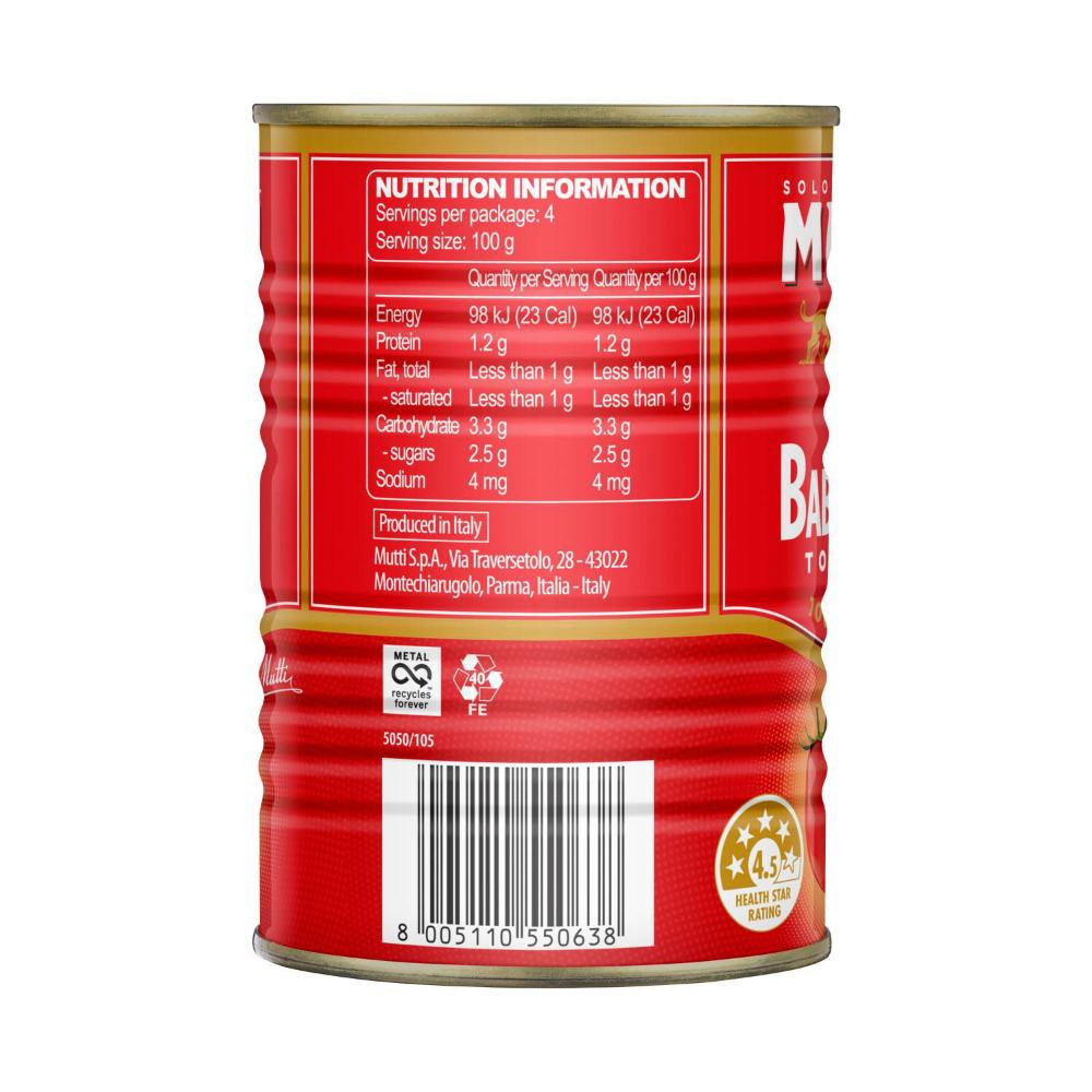 Mutti Baby Roma Tomatoes - 400g