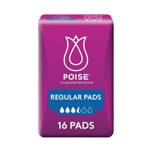 Poise Pads For Bladder Leaks Regular - 16 pack