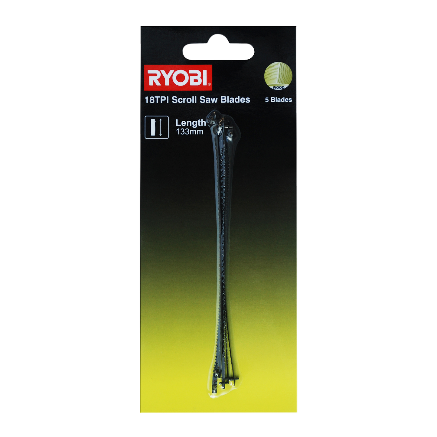 Ryobi Scroll Saw Blade - 18TPI - 5 Pack