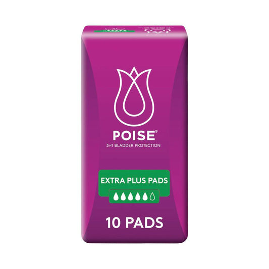 Poise Pads For Bladder Leaks Extra Plus - 10 pack