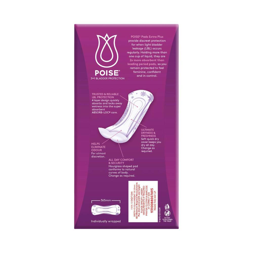 Poise Pads For Bladder Leaks Extra Plus - 10 pack