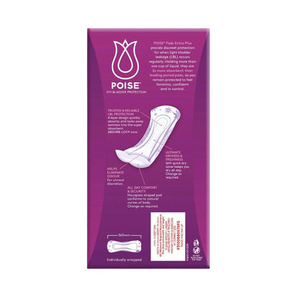 Poise Pads For Bladder Leaks Extra Plus - 10 pack