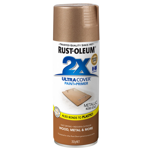 Rust-Oleum Rose Gold Metallic Spray Paint 312g
