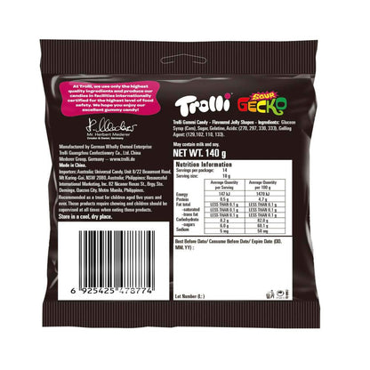 Trolli Sour Gecko Bag - 140g