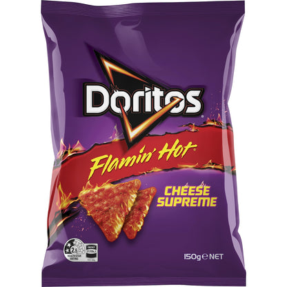 Doritos Corn Chips Share Pack Flaming Hot Cheese Supreme 150g