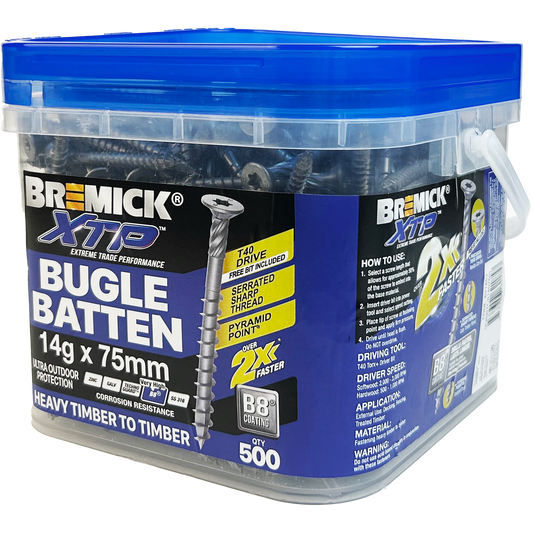 Bremick XTP Bugle Batten - 14g x 75mm - 500 Pack