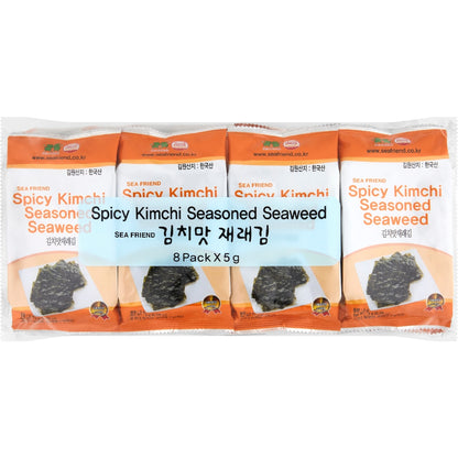 Sea Friend Spicy Kimchi Seasoned Seaweed 8 Pack