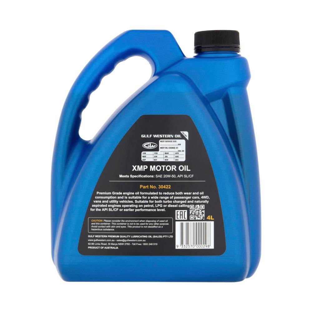 Gulf Western Engine Oil Xmp 20w-50 - 1 Each