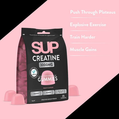 Sup Creatine Gummies Peach 35 Pack