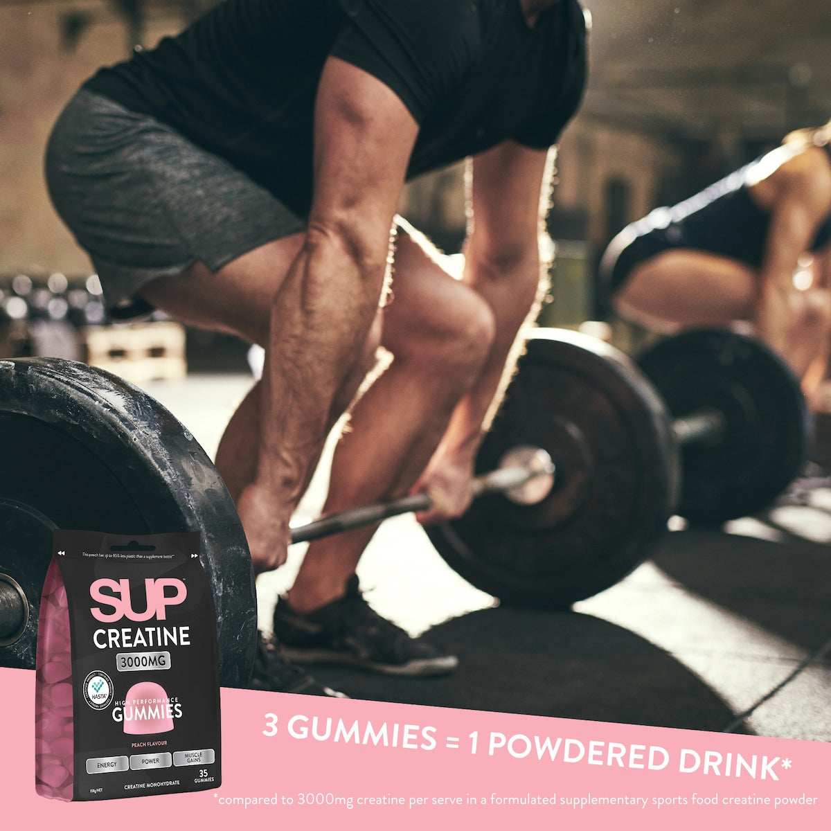 Sup Creatine Gummies Peach 35 Pack