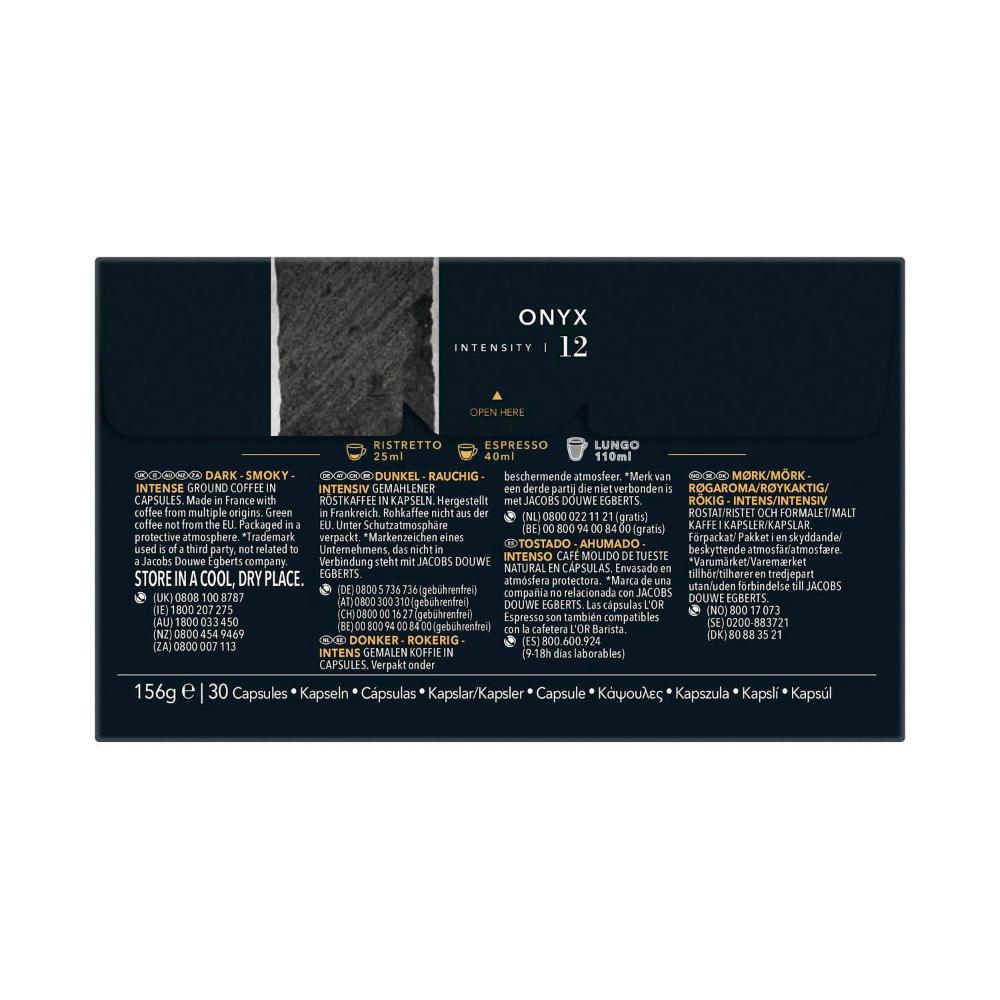L'Or Espresso Onyx Intensity 12 Coffee Capsules - 30 Pack