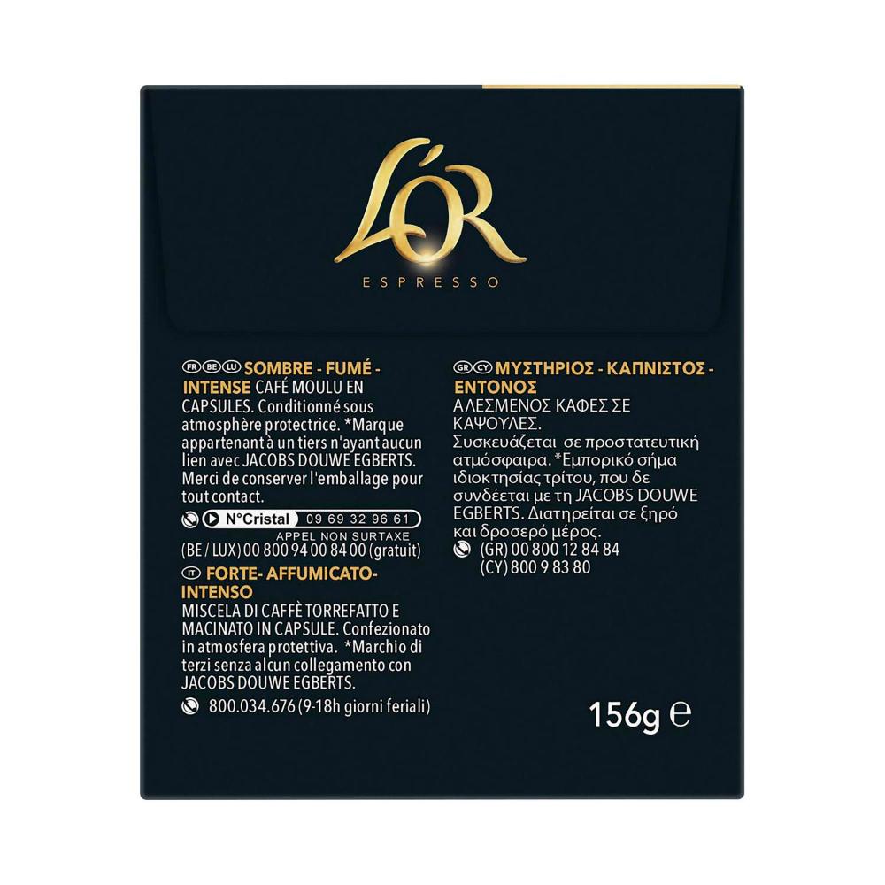 L'Or Espresso Onyx Intensity 12 Coffee Capsules - 30 Pack